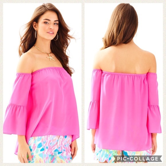 Lily Pulitzer Off-the-shoulder Top - Picture 2 of 5